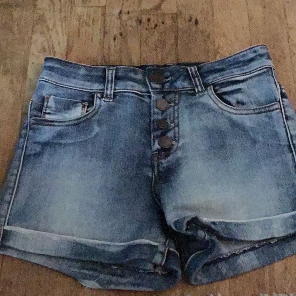 Soft high waisted jean shorts